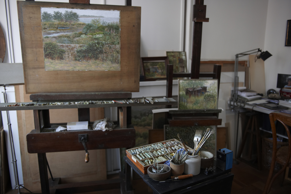 Jean Claude Courat, French artist, his work, studio, materials and apartment.
��Charlie Hopkinson 2010